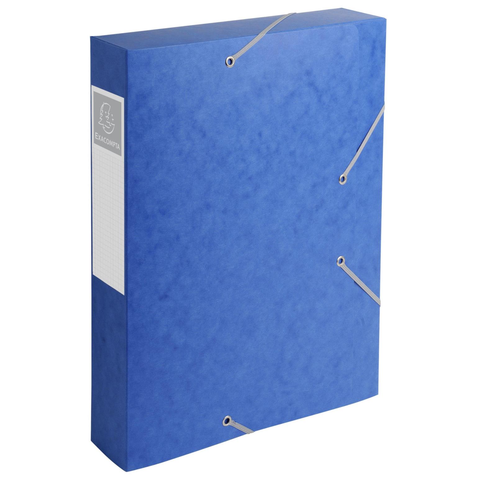 Bote de classement Cartobox - paisseur 7 / 10 - dos 60 mm - bleu