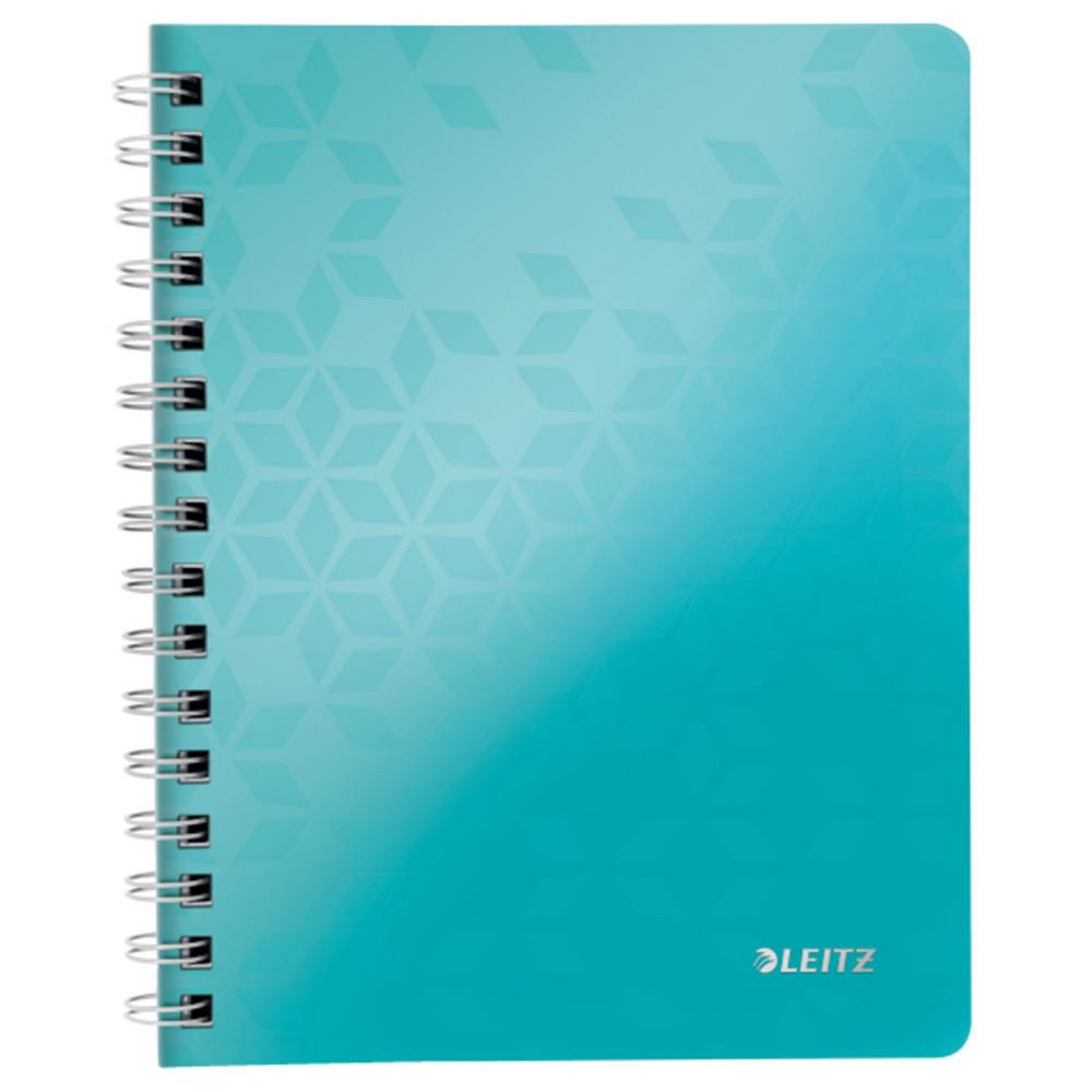 Cahier A5 Leitz quadrill� 4x5 Spiral� WOW - Couverture PP - feuilles - Menthe