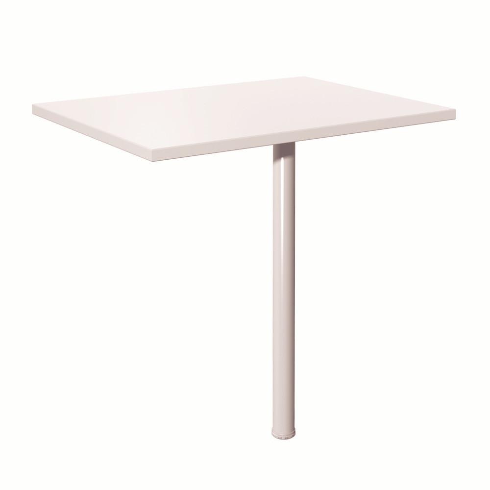 Extension rectangle - NF Environnement gris - H 72 x L60 cm - pied tube aluminium