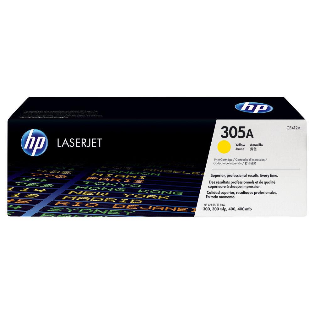 Cartouches de toner - Hp 305a toner laserjet jaune authentique