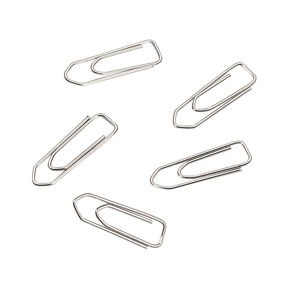 Trombones acier nickel 25 mm bout chevron - bote de 500 - paquet 500 units