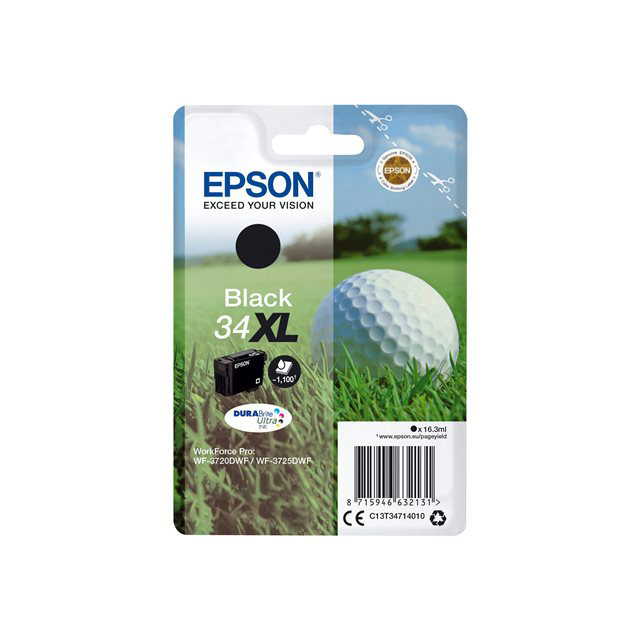 Cartouches pour imprimantes - Epson golf ball singlepack black 34xl durabrite ultra ink
