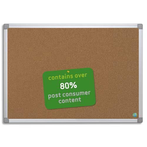 Tableau lige recyclable Bi-Office - cadre alu - 150 x 100 cm