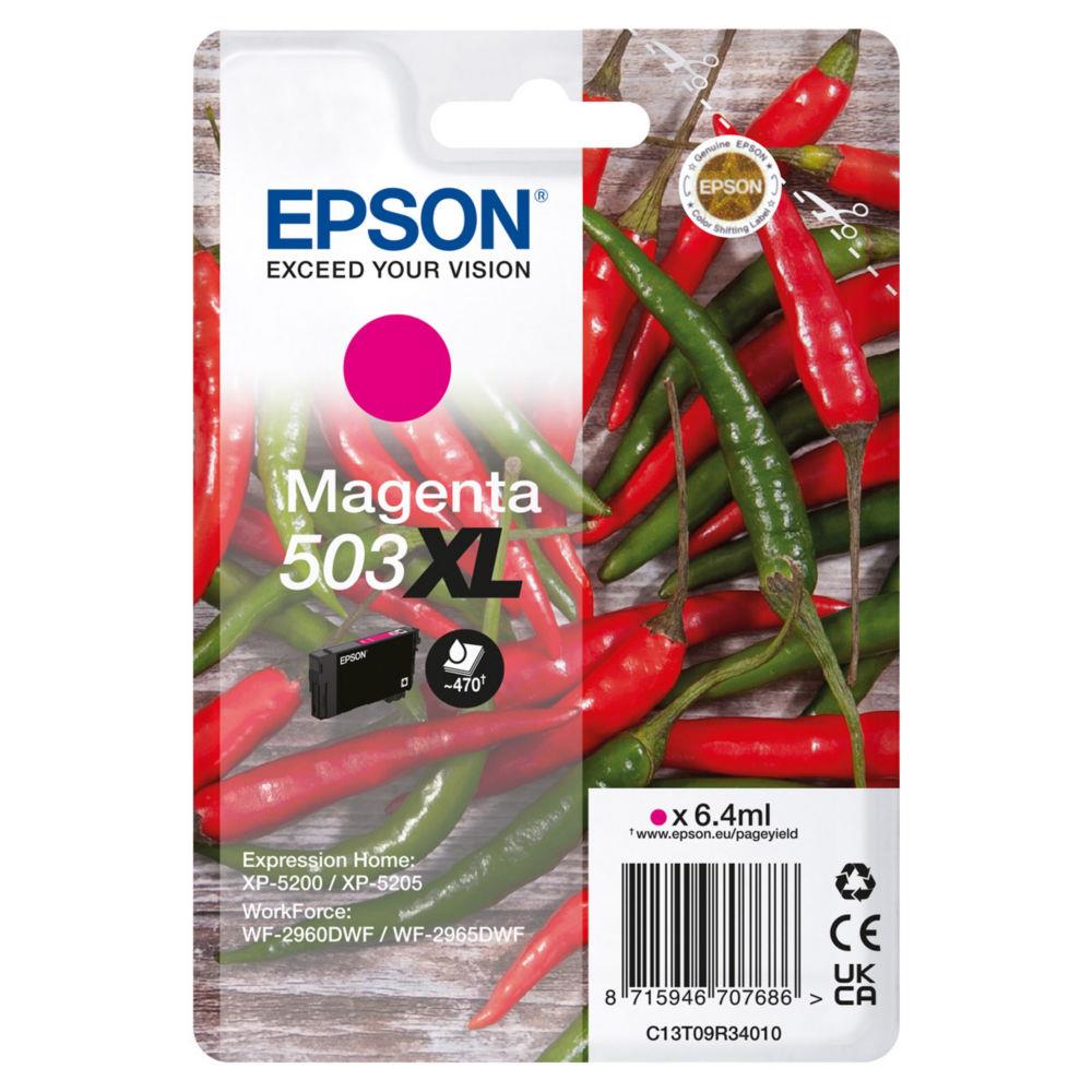 Cartouches pour imprimantes - Epson 503xl cartouche d'encre 1 pice(s) original rendement lev (xl) magenta