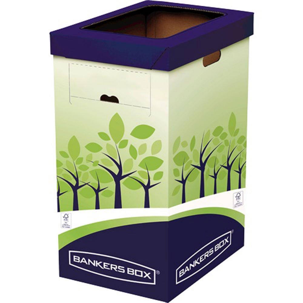 Corbeille de tri slectif Bankers Box pour le recyclage des papiers - 69L
