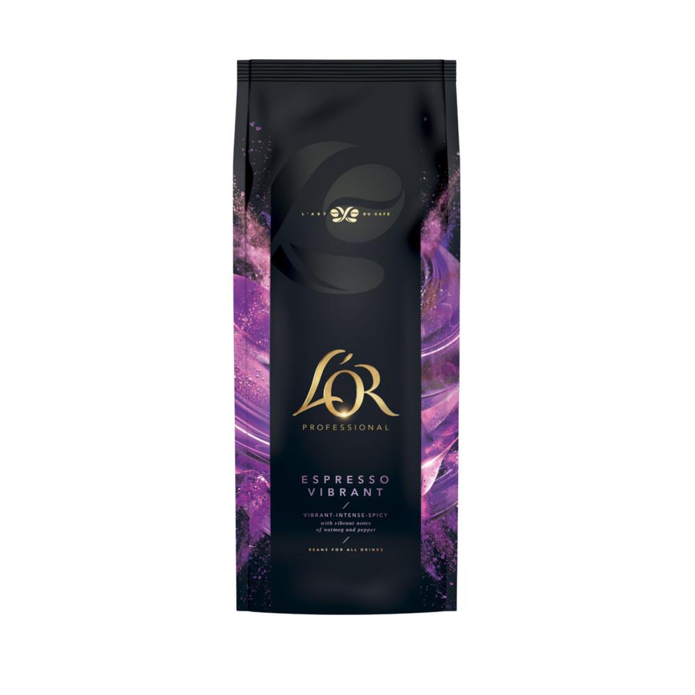 Professional Caf� L'OR en grains Espresso Vibrant - Paquet de 1 kg