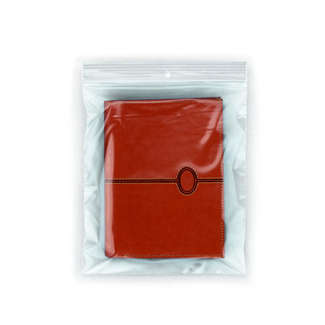 Sachet plastique Raja  fermeture zip - 15 x 18 cm - Epaisseur 50 microns - Transparent (carton 1000 units)