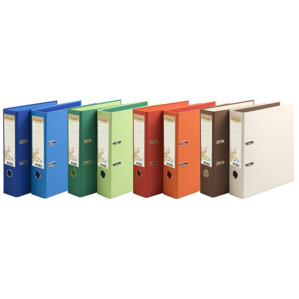 Classeur  levier A4 Exacompta Forever en carton recycl - Dos 8 cm - Assortis