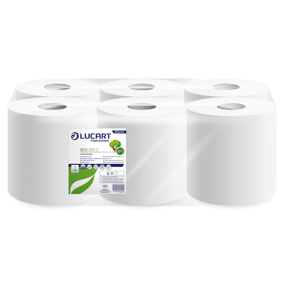 Essuie-mains pour la cuisine 450S - double paisseur - gaufr - 450 feuilles - 200 mm - blanc - paquet 6 units