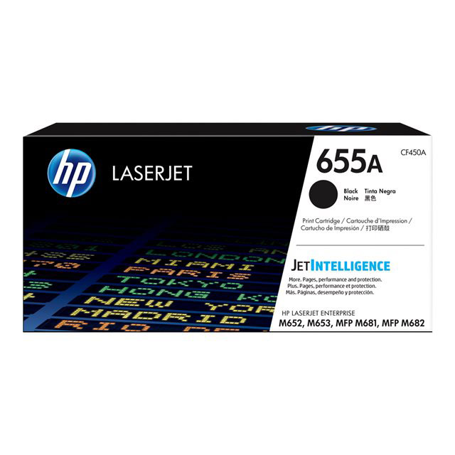 Cartouches de toner - Hp 655a toner noir laserjet authentique