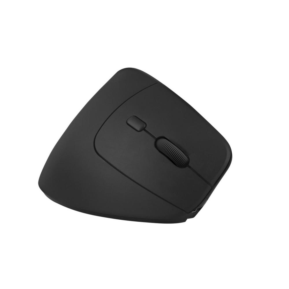 Souris sans fil TNB ergonomique verticale l�g�re et rechargeable - Bluetooth + Dongle USB-A - Noir