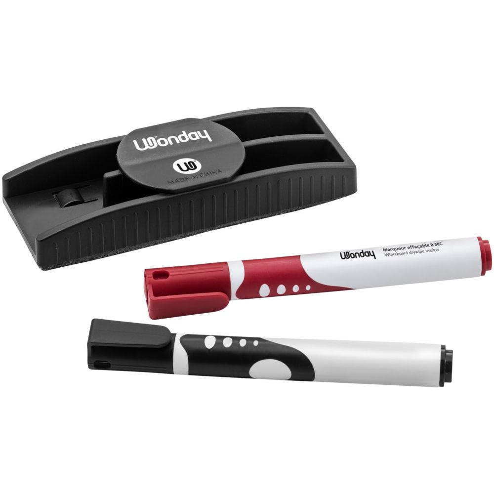 Brosse magntique pour tableau blanc Wonday + 2 marqueurs effaables