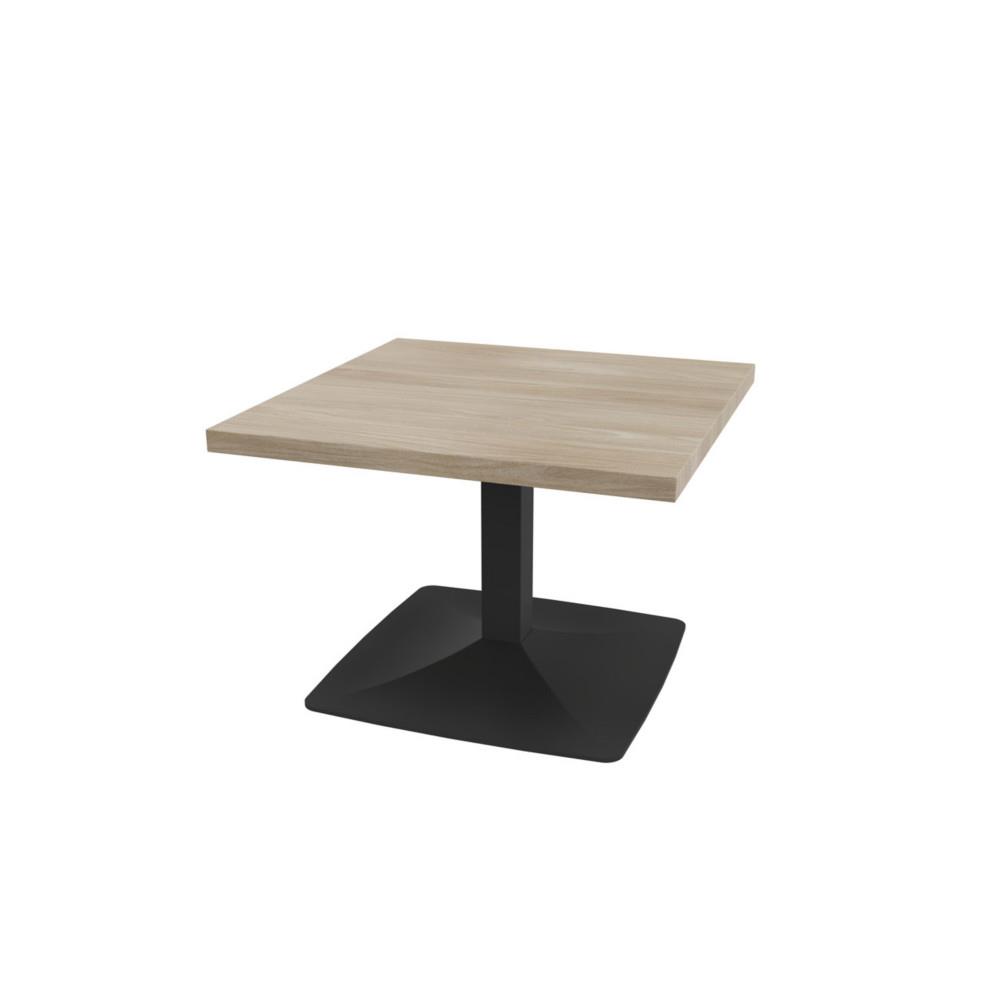Table basse Swirl pi�tement acier - Plateau Orme