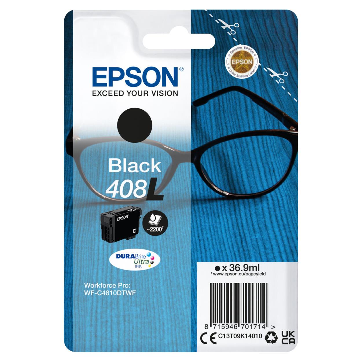 Cartouches pour imprimantes - Epson singlepack black 408l durabrite ultra ink