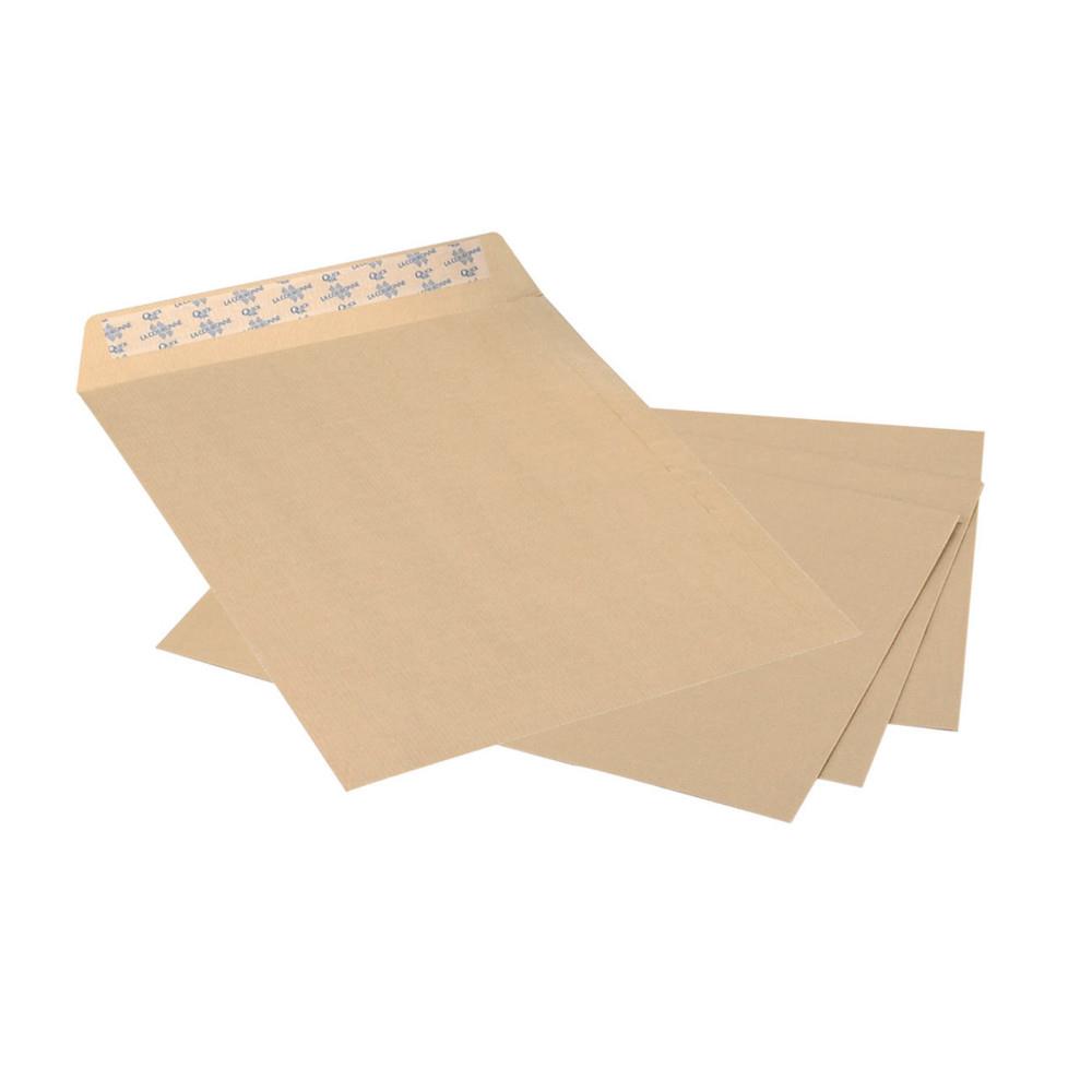 Pochette kraft La Couronne arm� brun PEFC C4 - 229 x 324 mm 130g sans fen�tre - Sans soufflet - Autocollante bande protectrice - Lot de 250