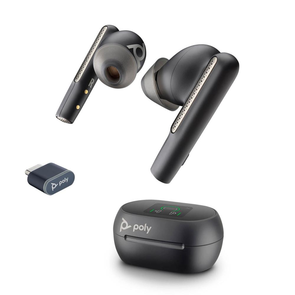 Free Voyager Poly 60+ Poly �couteurs sans fil Bluetooth + Dongle USB-C + �tui de charge