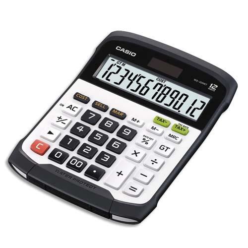 Calculatrice maxi bureau Casio WD-320MT - �tanche eau et poussiere - 12 chiffres
