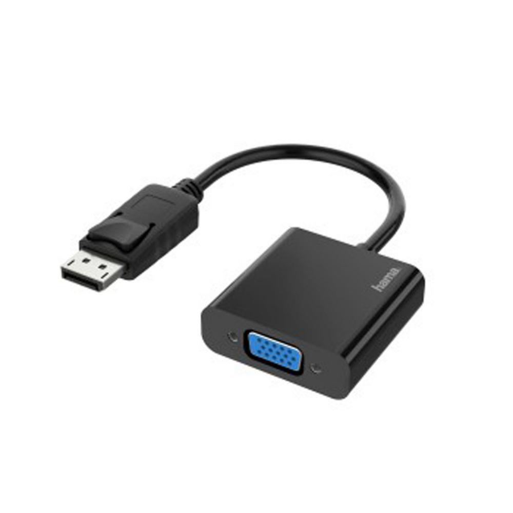 Adaptateur Hama DisplayPort vers VGA - Noir