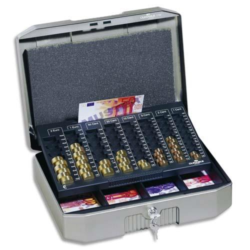 Durable ?uroboxx caisse enregistreuse m�tal gris
