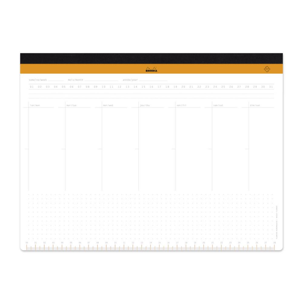Sous-main semainier non dat Rhodia - 22 x 29,9 cm