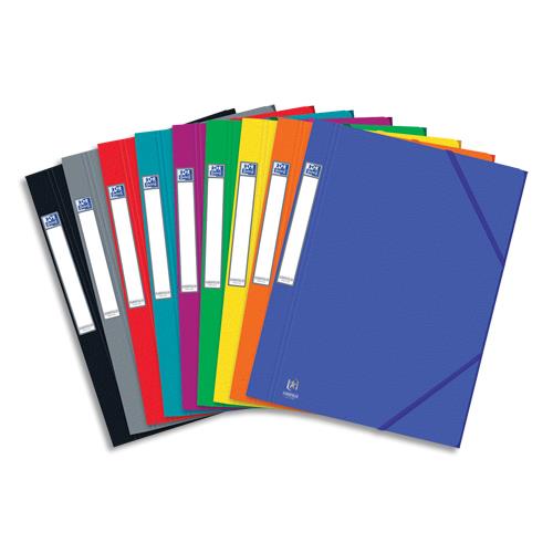 Chemise 3 rabats  lastiques Eurofolio Prestige - carte graine 7/10 me - format 24 x 32 cm - coloris assortis