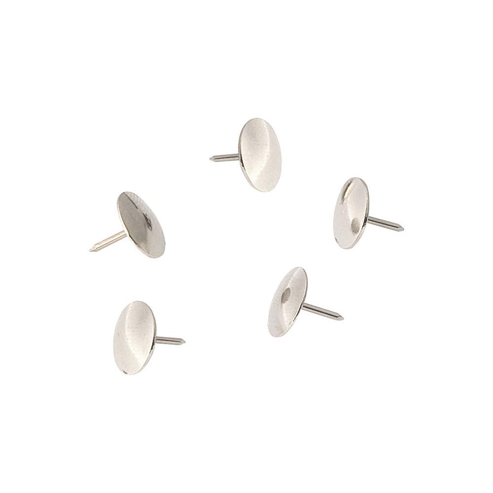 Bote de 120 punaises - coloris mtal - paquet 120 units