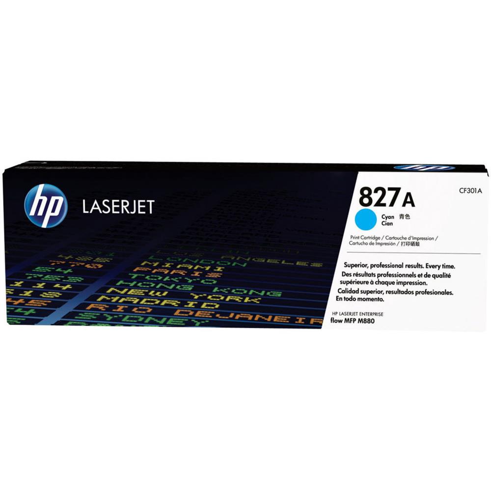 Cartouches de toner - Hp 827a toner laserjet cyan authentique