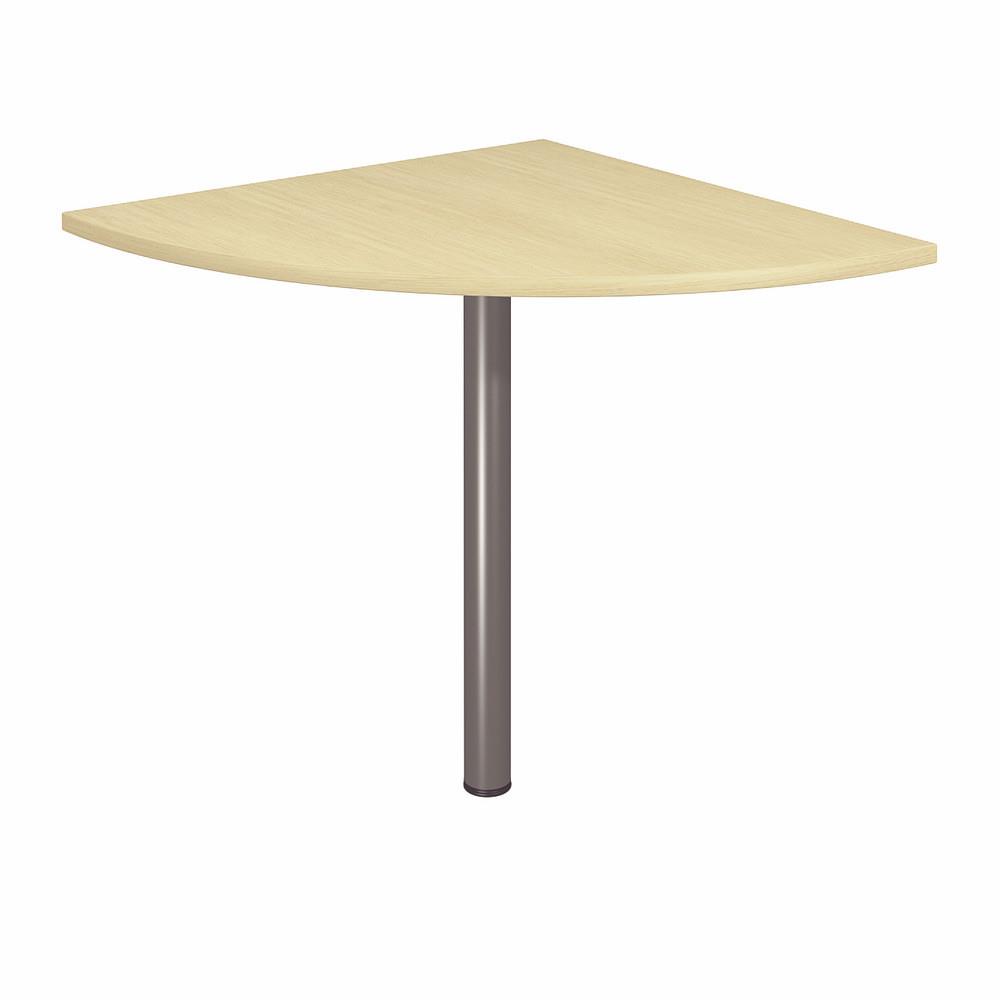 Angle de liaison 90� arrondi Impact - c�t�s 80 cm - plateau h�tre - pied anthracite