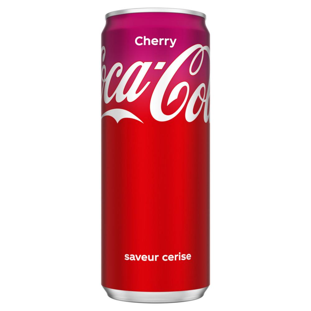 Coca-Cola Cherry - saveur cerise - canette de 33 cl - pack de 24