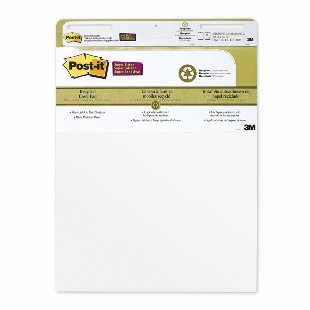Bloc pour chevalet de confrence Post-It Super Sticky - 559RP - 63 x 73.2 cm - 30 feuilles - blanc - paquet 2 blocs