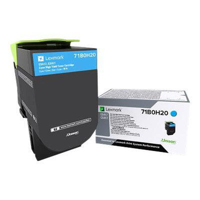 Cartouches de toner - Lexmark 71b0h20 cartouche de toner 1 pice(s) original cyan