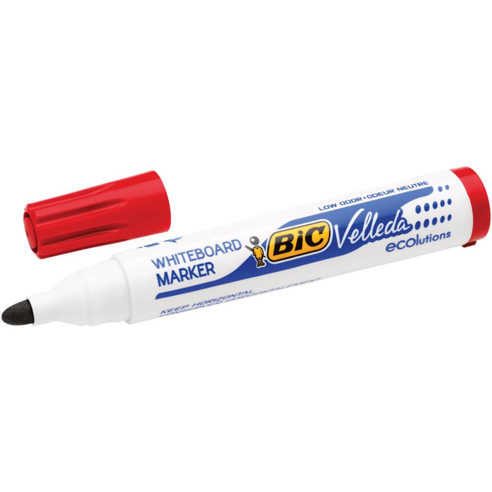 Marqueur effaable BIC Velleda 1701 tableau blanc pointe ogive 1,5 mm rouge
