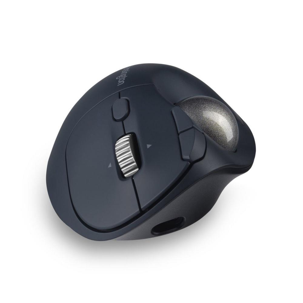 Kensington pro fit ergo tb550 souris bureau droitier rf sans fil + bluetooth trackball 1600 dpi
