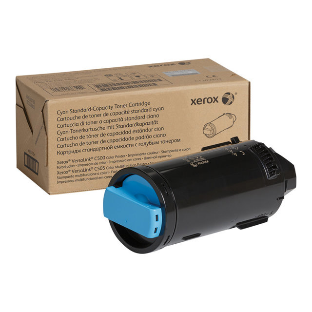 Cartouches de toner - Xerox cartouche de toner cyan de capacit standard imprimante couleur  versalink c500?/?multifonctions  versalink c505 (2400 pages) - 106r03859