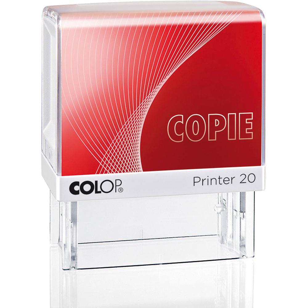 Tampon  formule Colop : COPIE - encrage automatique - empreinte rouge 38 x 14 mm
