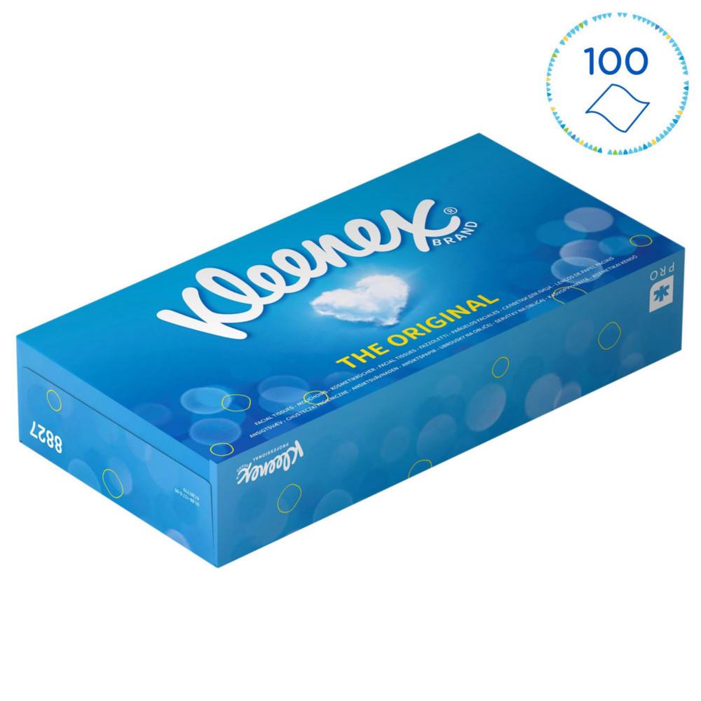 Mouchoirs double Kleenex� �paisseur - 8827 - Bo�te bleue de 100