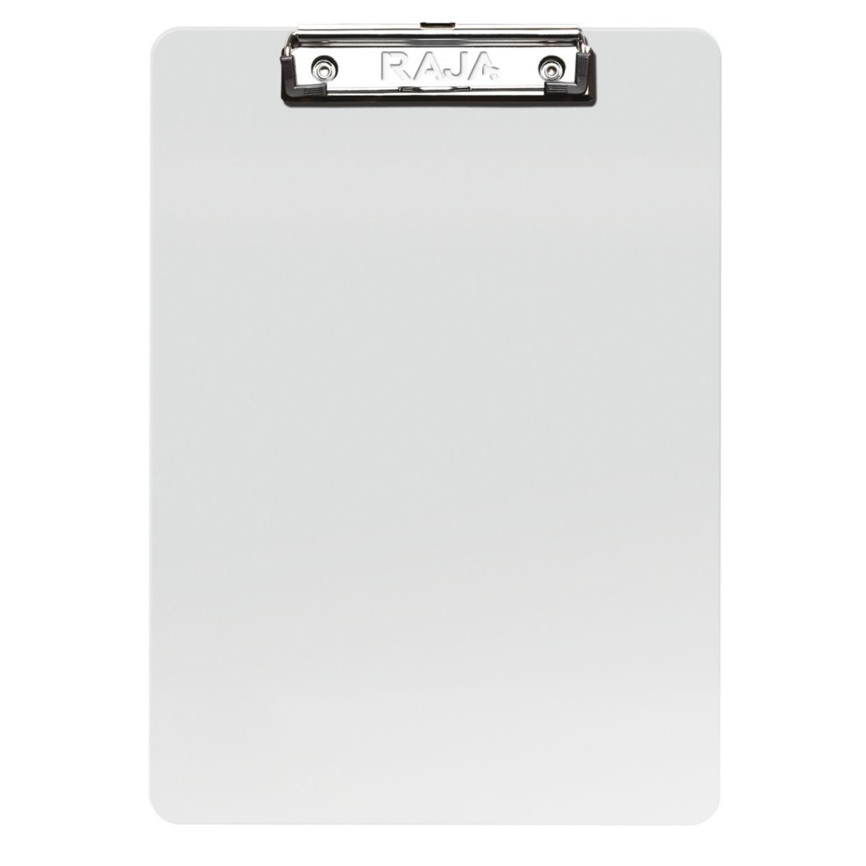 Porte-documents avec clip en mtal - PVC - 250 feuilles - 235 x 355 mm - transparent