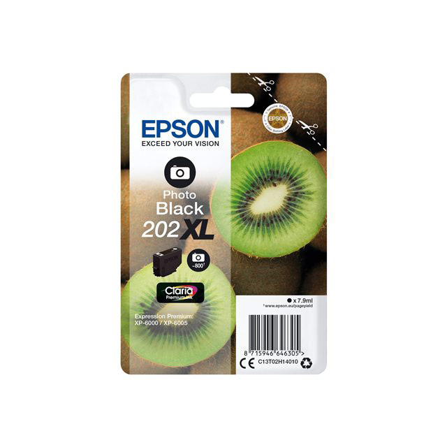 Cartouches pour imprimantes - Epson kiwi singlepack photo black 202xl claria premium ink