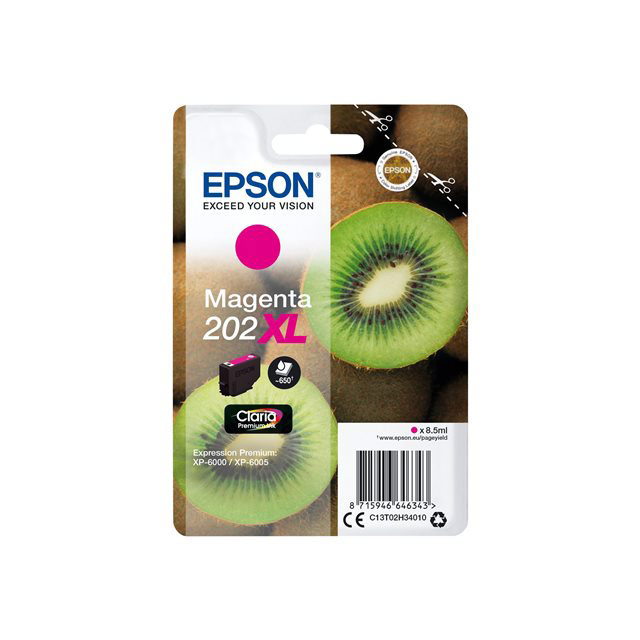Cartouches pour imprimantes - Epson kiwi singlepack magenta 202xl claria premium ink
