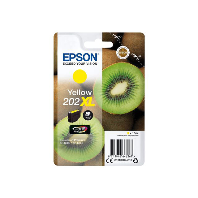 Cartouches pour imprimantes - Epson kiwi singlepack yellow 202xl claria premium ink