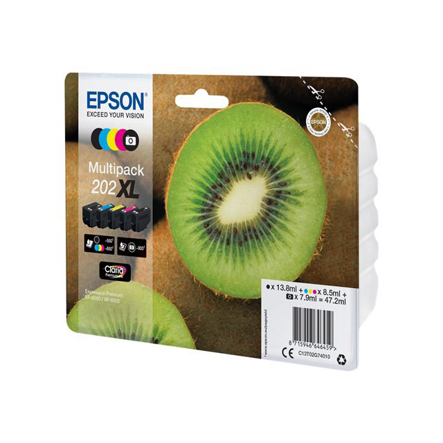 Cartouches pour imprimantes - Epson kiwi multipack 5-colours 202xl claria premium ink
