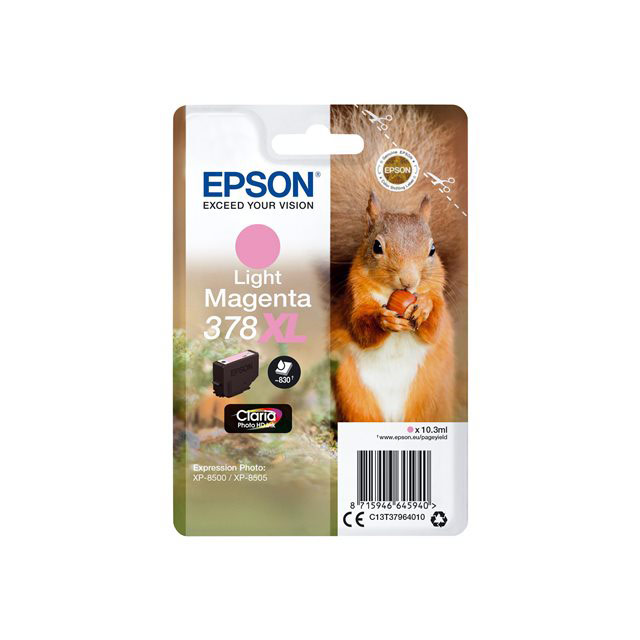 Cartouches pour imprimantes - Epson squirrel singlepack light magenta 378xl claria photo hd ink
