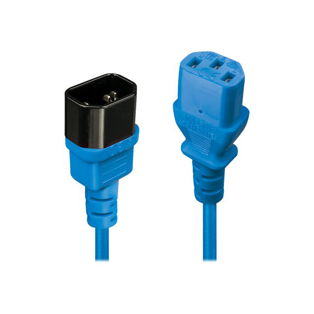 Lindy 30472 cble lectrique bleu 2 m coupleur c13 coupleur c14