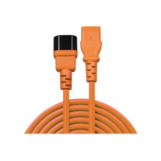 Lindy 30475 cble lectrique orange 2 m coupleur c13 coupleur c14
