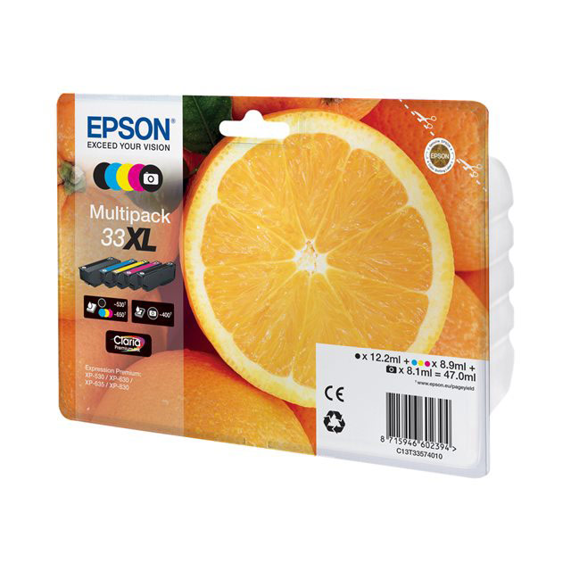 Cartouches pour imprimantes - Epson oranges multipack 5-colours 33xl claria premium ink