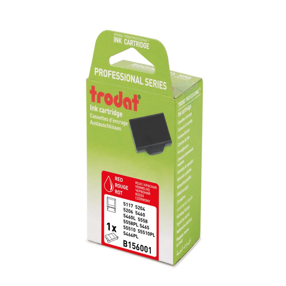 Cassette d'encre de rechange pour tampons Trodat Professional 6/56 - Rouge
