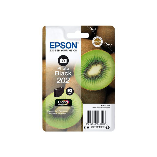 Cartouches pour imprimantes - Epson kiwi singlepack photo black 202 claria premium ink