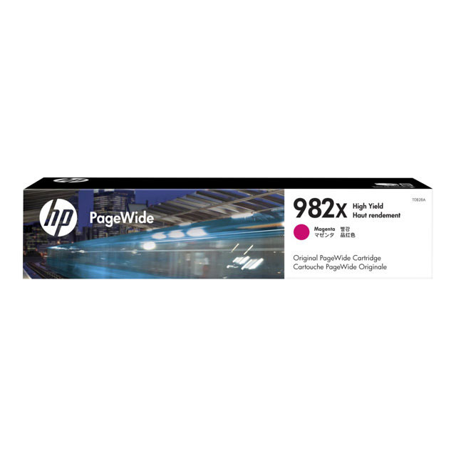 Cartouches pour imprimantes - Hp cartouche d'encre magenta pagewide 982x grande capacit authentique