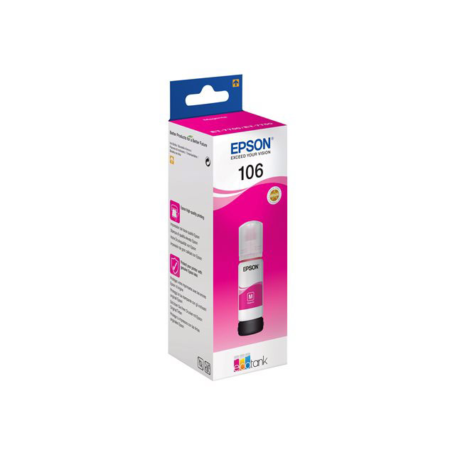 Cartouches pour imprimantes - Epson 106 ecotank magenta ink bottle