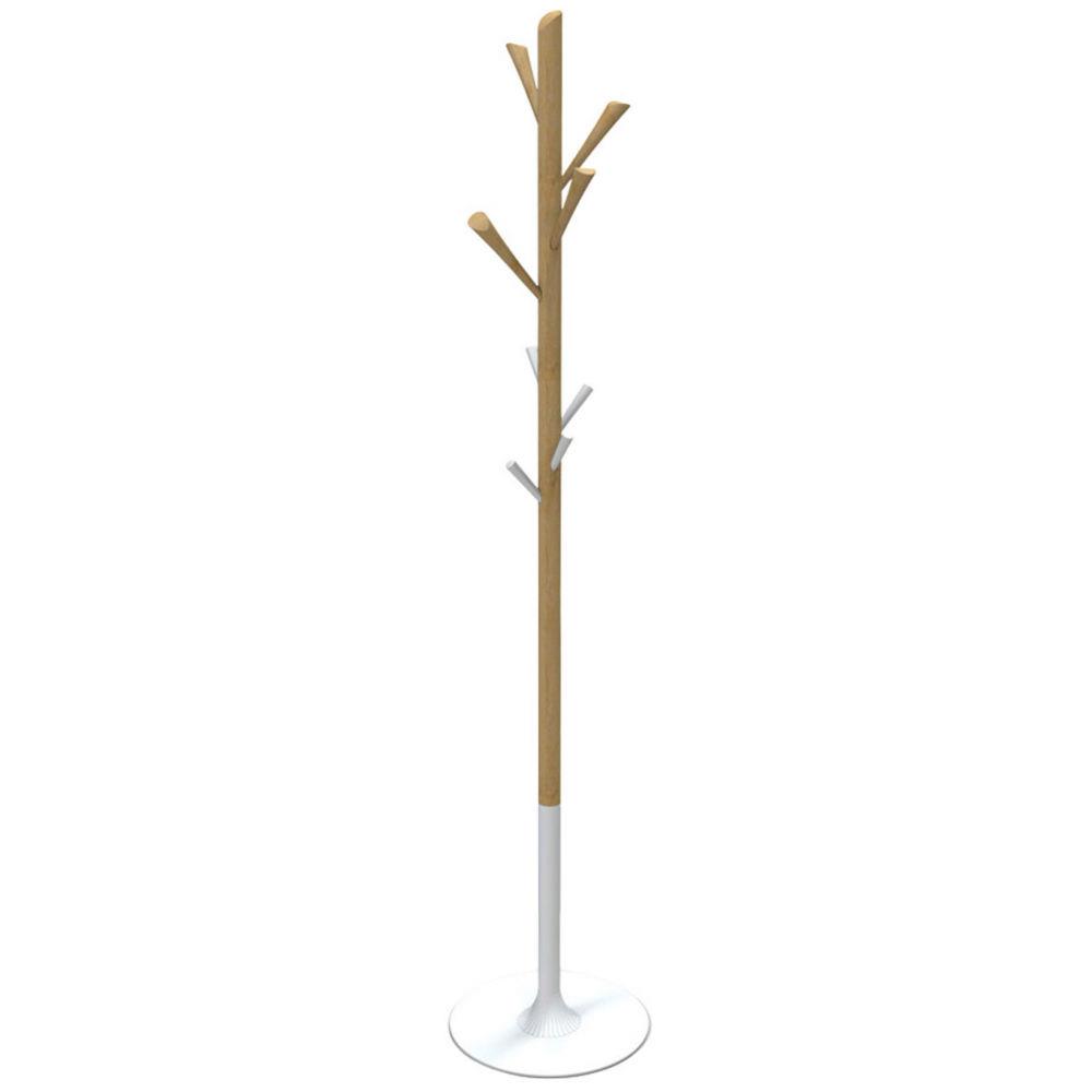 Portemanteau Alba Yuccaf 8 patres - Bois et blanc